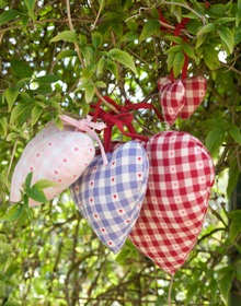 Turquaz Large & Medium Amish Hearts