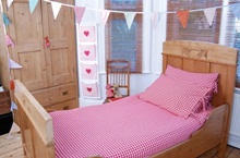 Turquaz Amish Bed Linen - Poppy Red