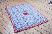 Turquaz Blue Amish Play Quilt