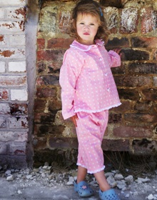 Turquaz Children's Pink Spotty Pyjamas