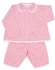 Flat shot of Turquaz Pink Spotty Pyjamas